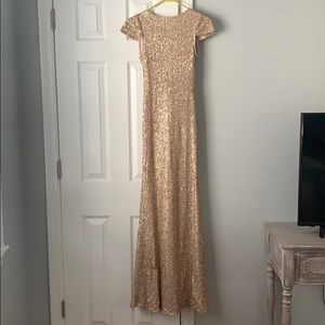 Sorella Vita Rose Gold Sequin Gown